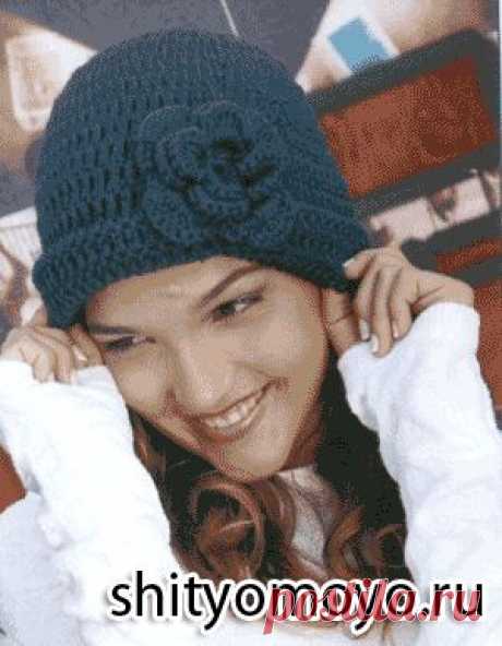 Синяя шапочка, связанная крючком. Описание и схемы бесплатно/Шапки. Шарфы. Боа. Береты. Снуды. Кепки. Шляпы/Вязание/Статьи / Шитье, вязание, рукоделие, бисероплетение