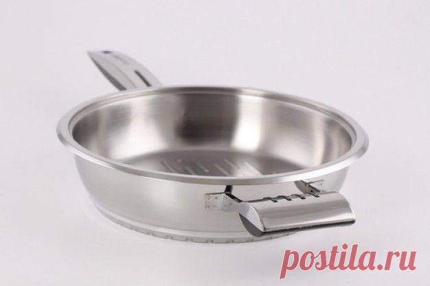 Как очистить сковороду от жира.