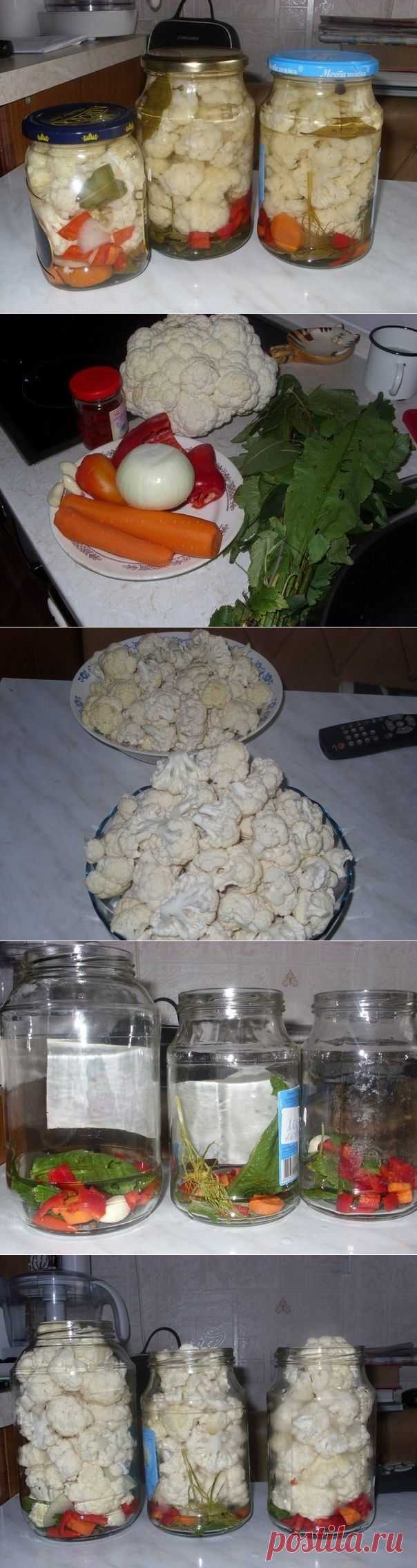 Маринованная цветная капуста | Банк кулинарных рецептов