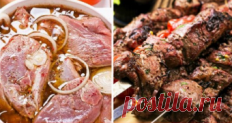 Как вкусно замариновать шашлык Маринуется мясо всего около 40 минут; прожаривается шашлык в полтора, если не в два раза быстрее обычного