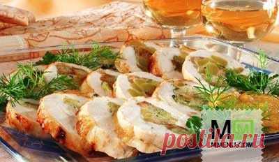 Рулет из индейки с овощной начинкой - кулинарный рецепт. Миллион Меню