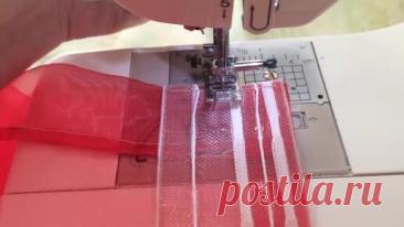 Показываю как правильно пришить шторную ленту (тесьму) к шторам. | Лаборатория шитья | Дзен