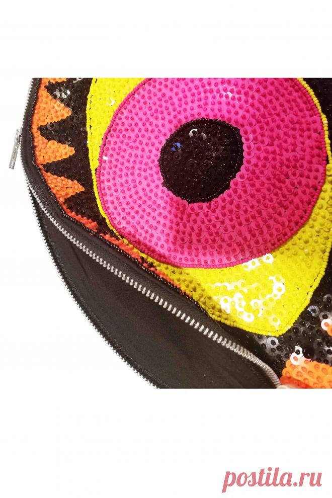 XL розовый и оранжевый зла клатч глаз с серебряной застежкой – ди$рассчитывать Вселенной