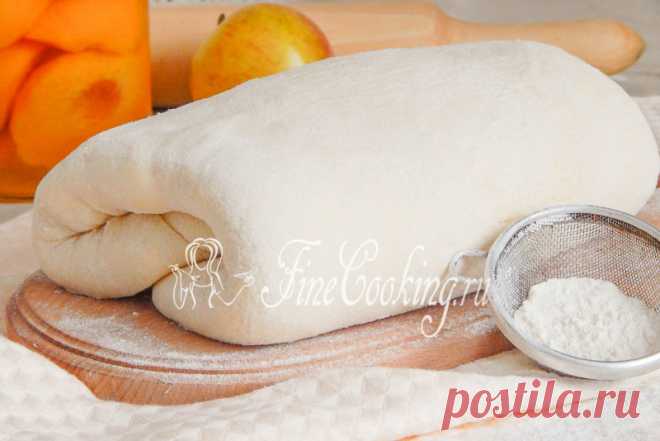 Домашнее слоеное дрожжевое тесто - рецепт с фото