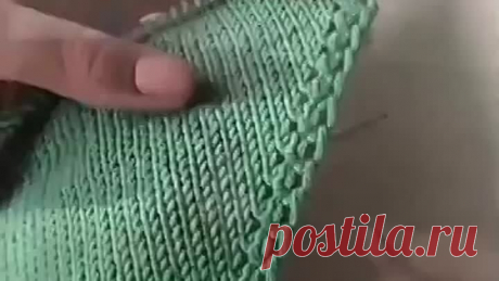 Показываю, как я вяжу кромку бактуса.