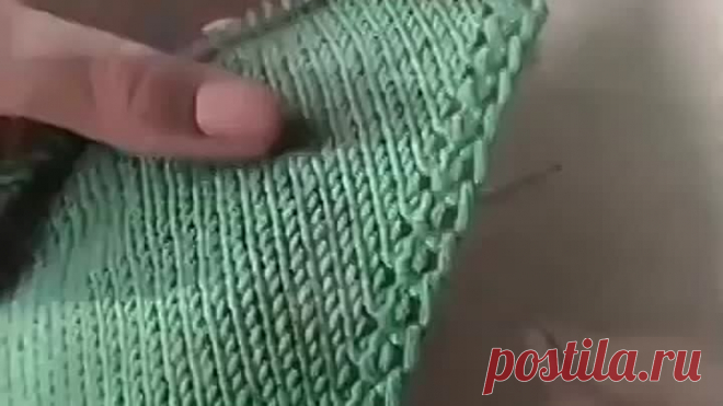 Показываю, как я вяжу кромку бактуса.