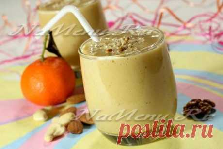 Рецепт смузи с хурмой и мандаринами