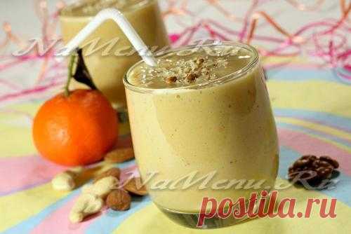 Рецепт смузи с хурмой и мандаринами