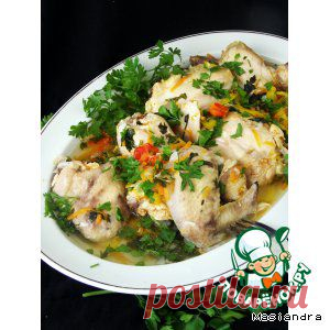 Курица с ароматной овощной подливой в мультиварке - кулинарный рецепт
