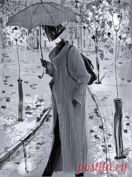 Художник, что рисует дождь: Очарование осени на картинах эмигрантки-петербурженки