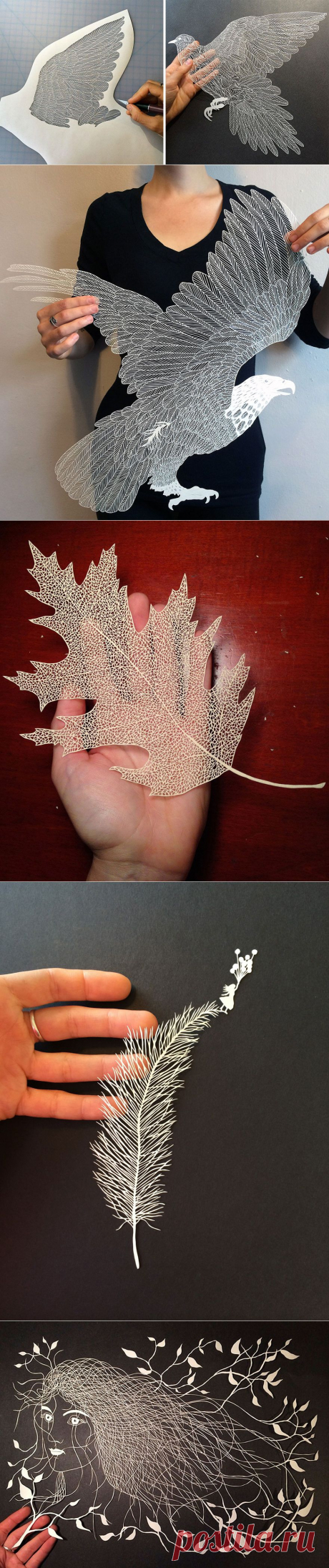 Бумажное потрясение. С помощью ножниц рождается сказка/Incredibly Intricate Hand-Cut Paper Art By Maude White | Bored Panda