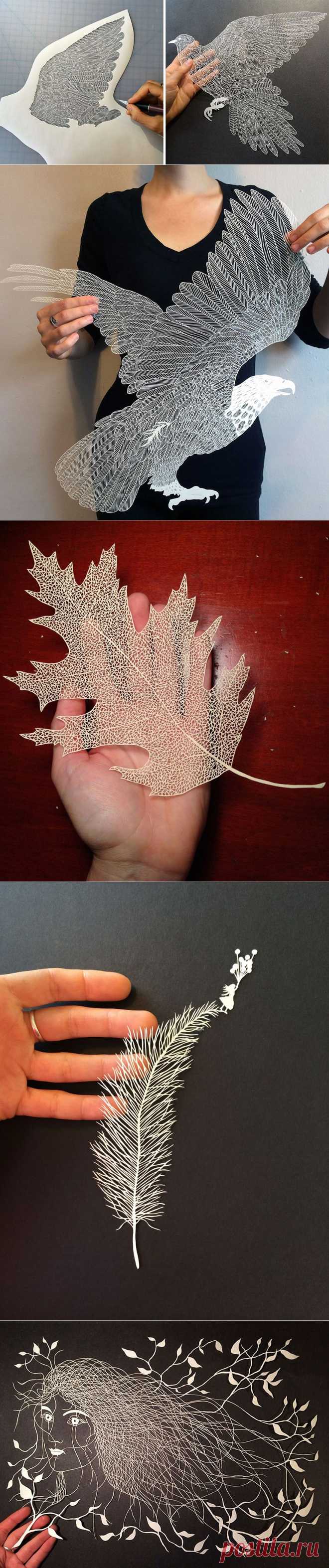Бумажное потрясение. С помощью ножниц рождается сказка/Incredibly Intricate Hand-Cut Paper Art By Maude White | Bored Panda