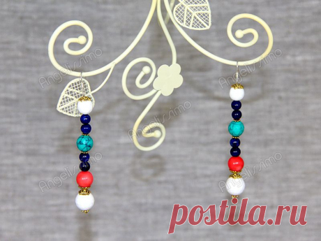 Серьги из агата и бирюзы от BRimar
