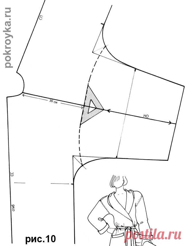 Выкройка халата с капюшоном | pokroyka.ru-уроки кроя и шитья