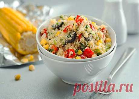 Теплый салат с кускусом и овощами, второе блюдо. Пошаговый рецепт с фото на Gastronom.ru
