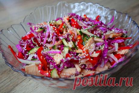 Салат с пекинской капустой без майонеза
