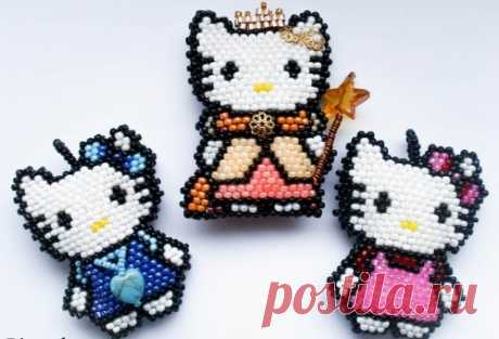 Схемы плетения фигурок Hello Kitty