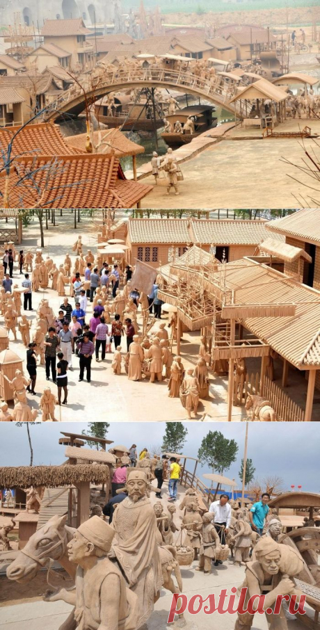 Парк глиняных скульптур в Китае