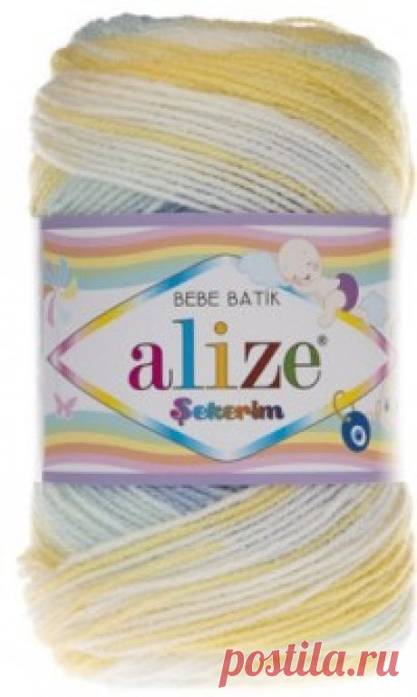 Пряжа Alize &quot;Sekerim Bebe Batik&quot;, цвет: 6925 секционный, 350 м, 100 грамм (5 мотков)