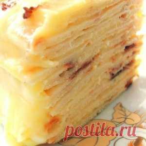Сказочно вкусный торт с творожным заварным кремом