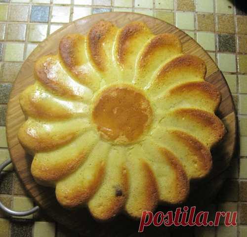 Бисквитный пирог с ...жареными грибами