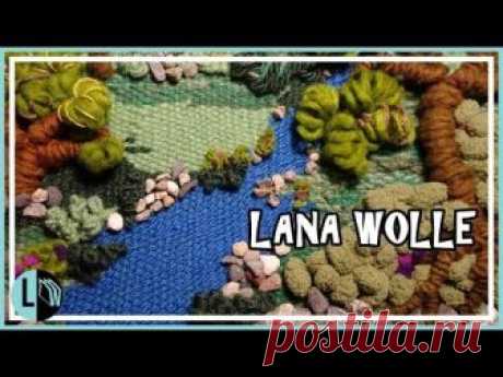 TELAR DECORATIVO PAISAJE 1 Paso a Paso. Wall hanging. Wandteppich. Tutorial Lana Wolle