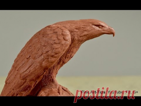 How to Sculpt an Eagle - How to Model an Eagle in Clay - Sculpture Tutorial by ArtistLeonardo