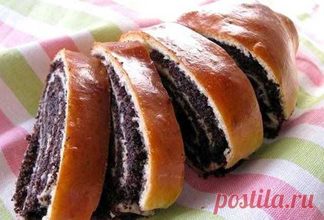 Творожный рулет с маком