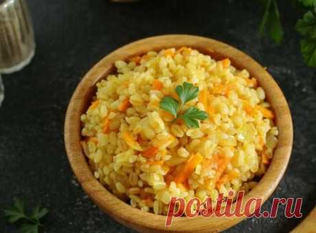 Булгур с морковью и луком