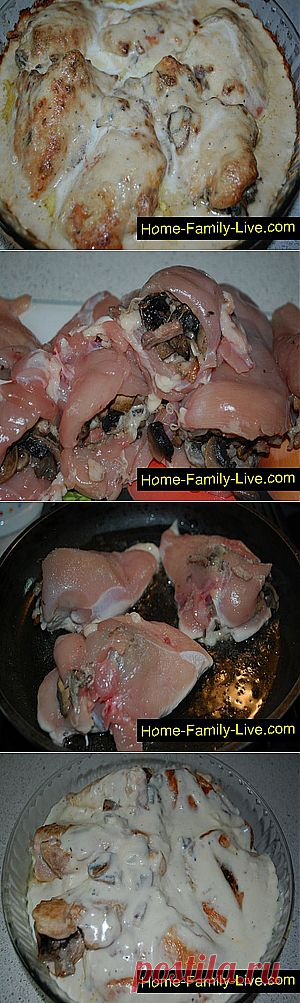 Кулинарные рецепты Куриная грудка в сливочном соусе &raquo; Кулинарные рецепты