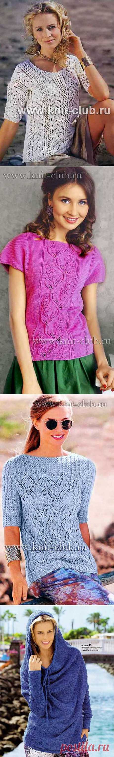 Пуловеры спицами. Подборка 138.