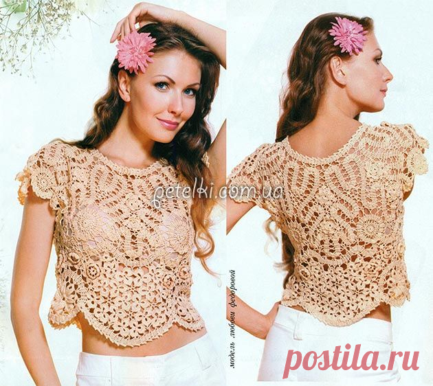 Кофточки крючком со схемами » Страница 2