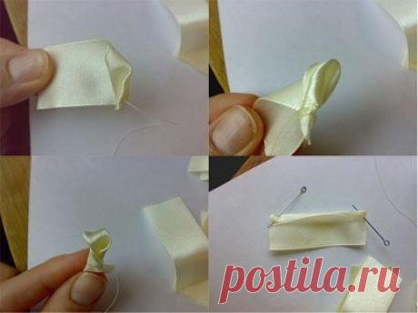 Восхитительные розочки из лент — Сделай сам, идеи для творчества - DIY Ideas