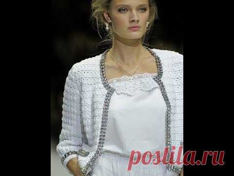 Жакет крючком в стиле Dolce & Gabbana Как связать стильный жакет крючком в стиле Dolce & Gabbana Как связать жакет крючком Схема вязания жакета крючком…
