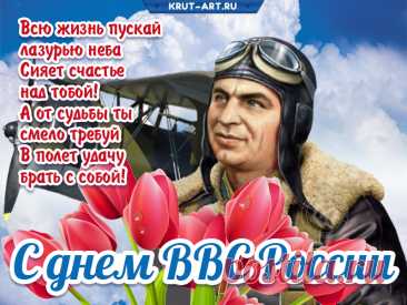 Наше небо под защитой
Доблестных Воздушных сил.
Мы военных поздравляем,
Тех, кто в ВВС служил!
