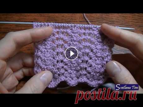 Узор спицами АЖУРНЫЕ ВОЛНЫ. Ажурные Узоры Спицами / Вязание спицами - knitting (hobby) № 141 Узор спицами АЖУРНЫЕ ВОЛНЫ - Волнистый узор. Ажурные Узоры Спицами / Вязание спицами Мастер Класс для начинающих с описанием каждого ряда. Мастер-клас...