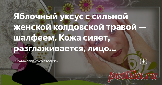 Яблочный уксус с сильной женской колдовской травой — шалфеем. Кожа сияет, разглаживается, лицо молодеет и свежеет Простой рецепт самого настоящего крема, где вместо современных эмульгаторов используется яичный желток. Связывать же воедино, чтобы получилась эмульсия, он будет травяной настой, уксус и растительное масло.  Масло лучше взять с большим содержанием витамина Е: миндальное, масло зародышей пшеницы, нерафинированное подсолнечное.  Если вы склонны к отекам, шалфей м...