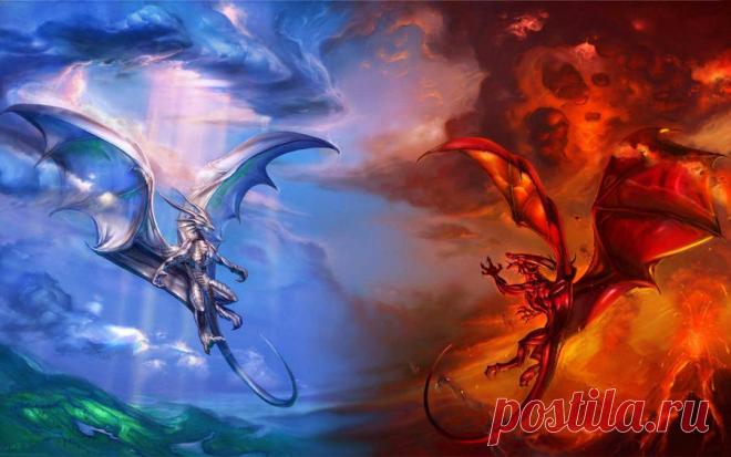 Download Flying Dragons Ice Vs Fire Wallpaper | Wallpapers.com Download Flying Dragons Ice Vs Fire wallpaper for your desktop, mobile phone and table. Multiple sizes available for all screen sizes. 100% Free and No Sign-Up Required.