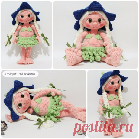 кукла Лана, автор: Amigurumi Askina, перевод: Алёшк@, фото Марины Жук.