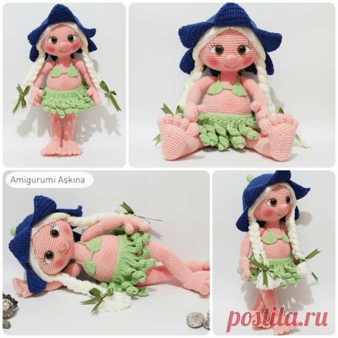 кукла Лана, автор: Amigurumi Askina, перевод: Алёшк@, фото Марины Жук.