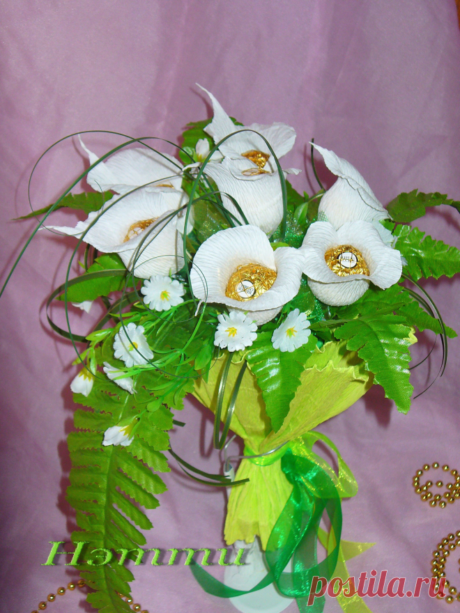 с конфетками "Ferrero Rocher"