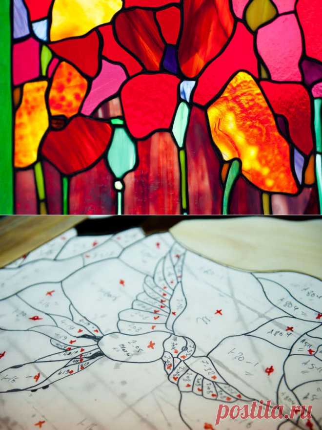 Как делают цветные витражи | Наука и техника