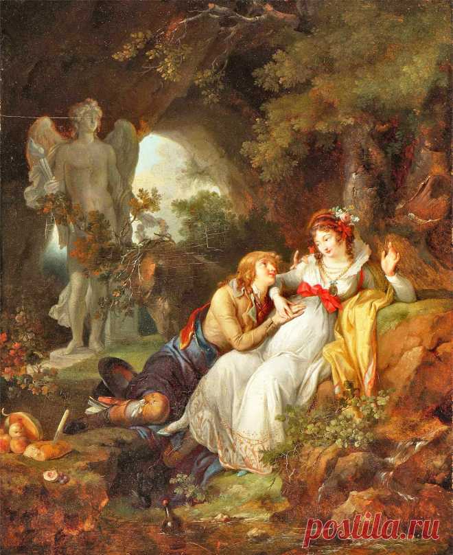 Живописец стиля рококо Jean-Frederic Schall (French, 1752-1825)
