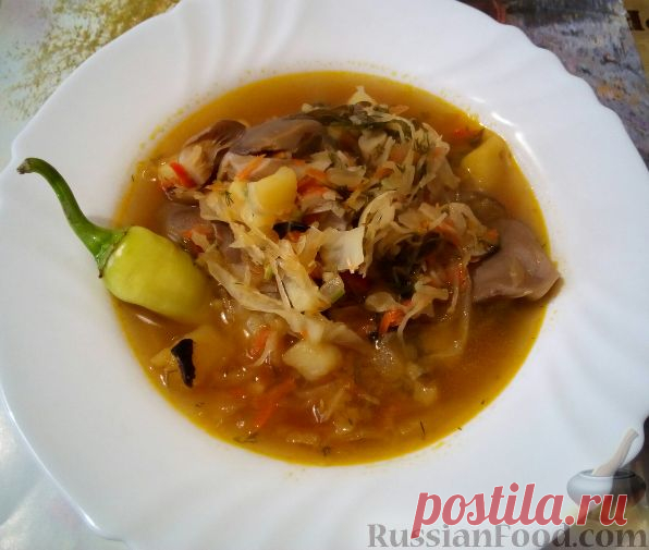 Рецепт: Щи с грибами на RussianFood.com