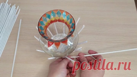 Корзиночка из бумажных трубочек своими руками!