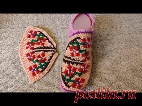 Эти тапочки должна связать каждая вязальщица
