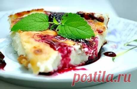 Творожная запеканка без яиц .