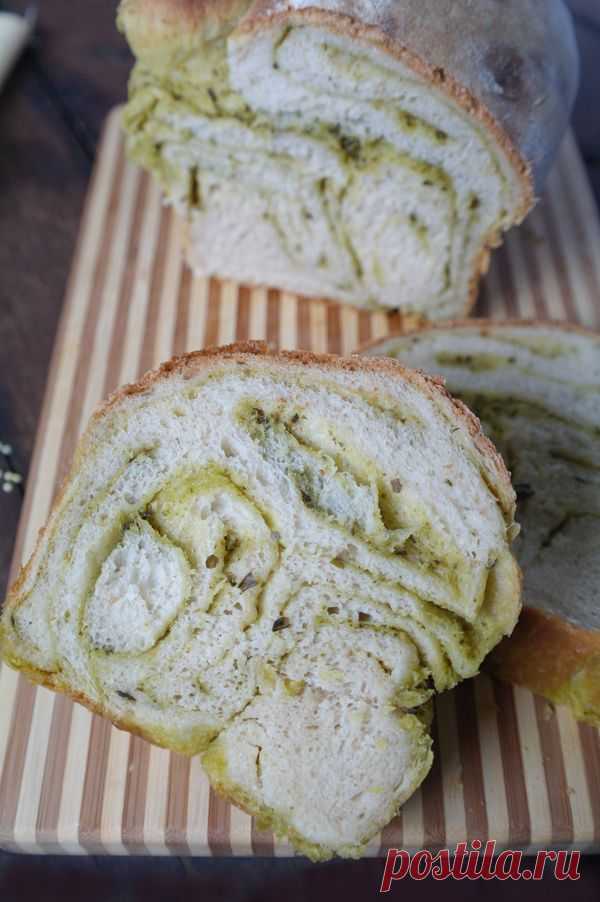Просто и вкусно: Хлеб с песто и котлеты с пшеном
