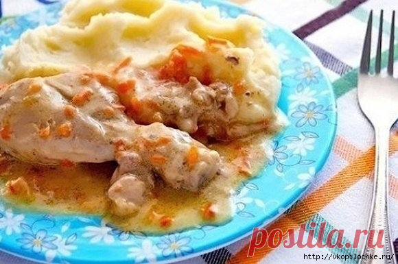 Курица в молочно-сметанном соусе