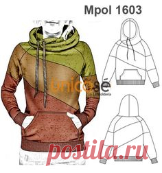 MOLDES POLERON BUZO CANGURO CORTES Y GORRO MUJER